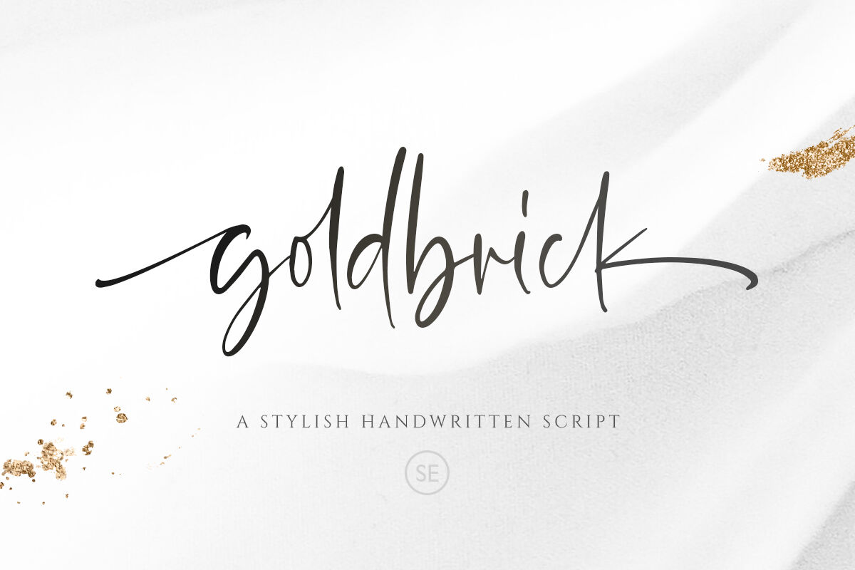 Goldbrick Modern Stylish Script By Saridezra Thehungryjpeg Com