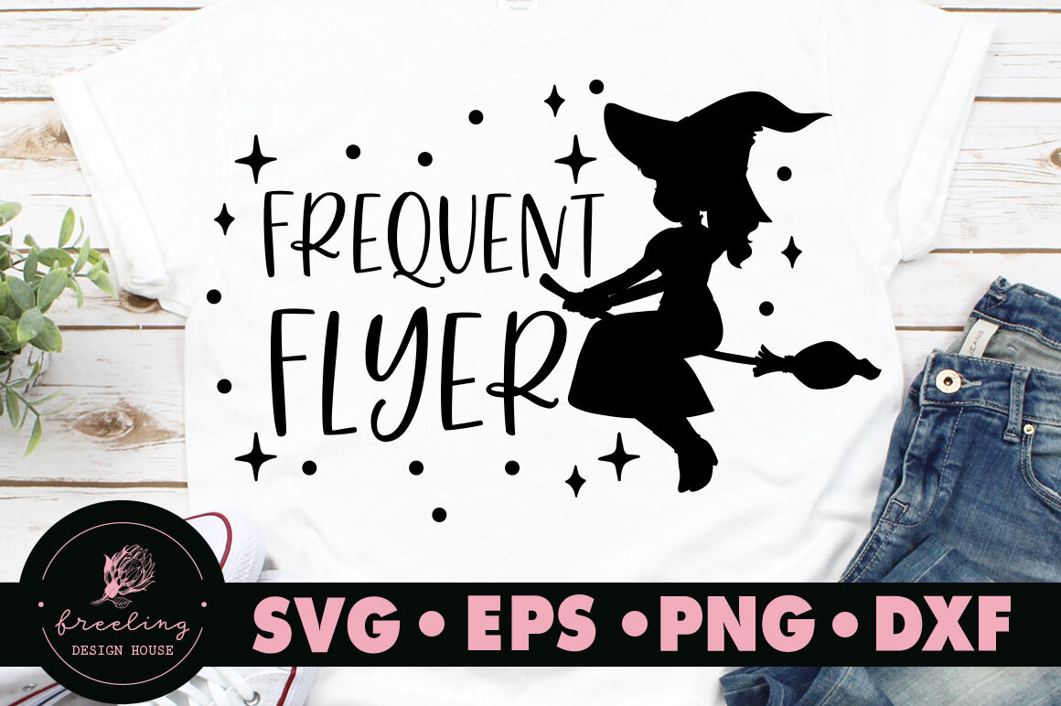Frequent Flyer Halloween Svg By Freeling Design House Thehungryjpeg Com