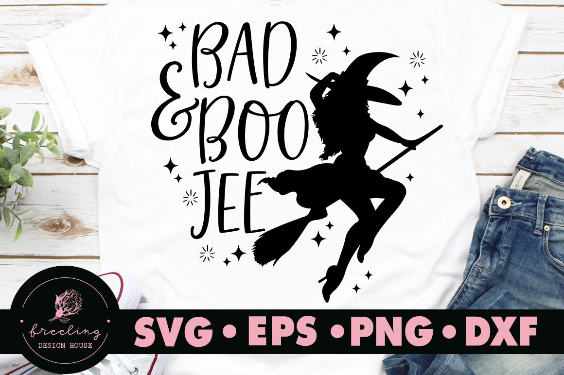 Bad And Boo Jee Halloween Svg By Freeling Design House Thehungryjpeg Com
