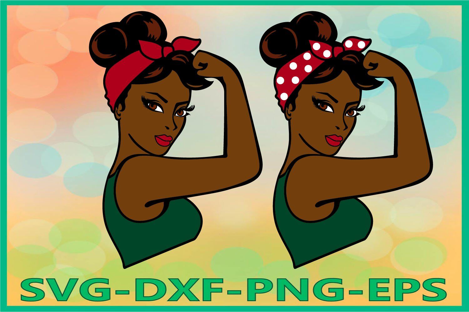 Afro Rosie Svg Rosie The Riveter Svg Girl Power Silhouette By Alexsvgstudio Thehungryjpeg Com