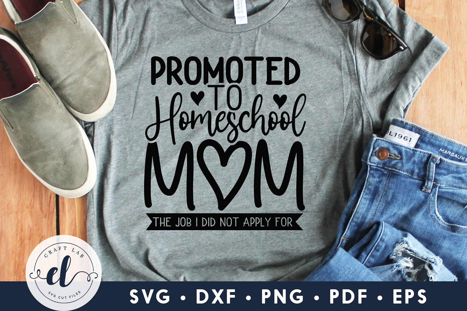 Promoted To Homeschool Mom Homeschool Svg Dxf Png Eps Pdf By Craftlabsvg Thehungryjpeg Com