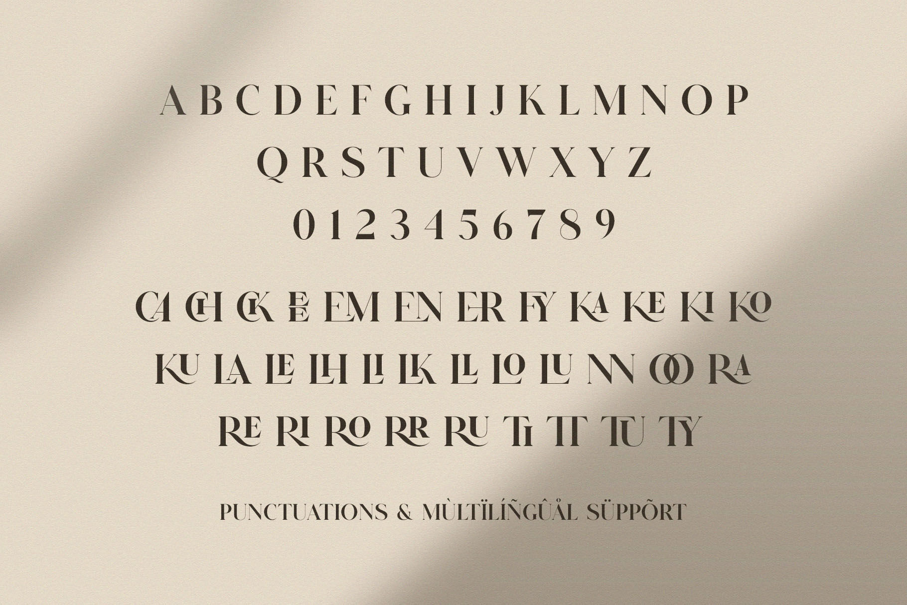 GLITTEN - All Caps Ligature Serif By BrandSemut | TheHungryJPEG