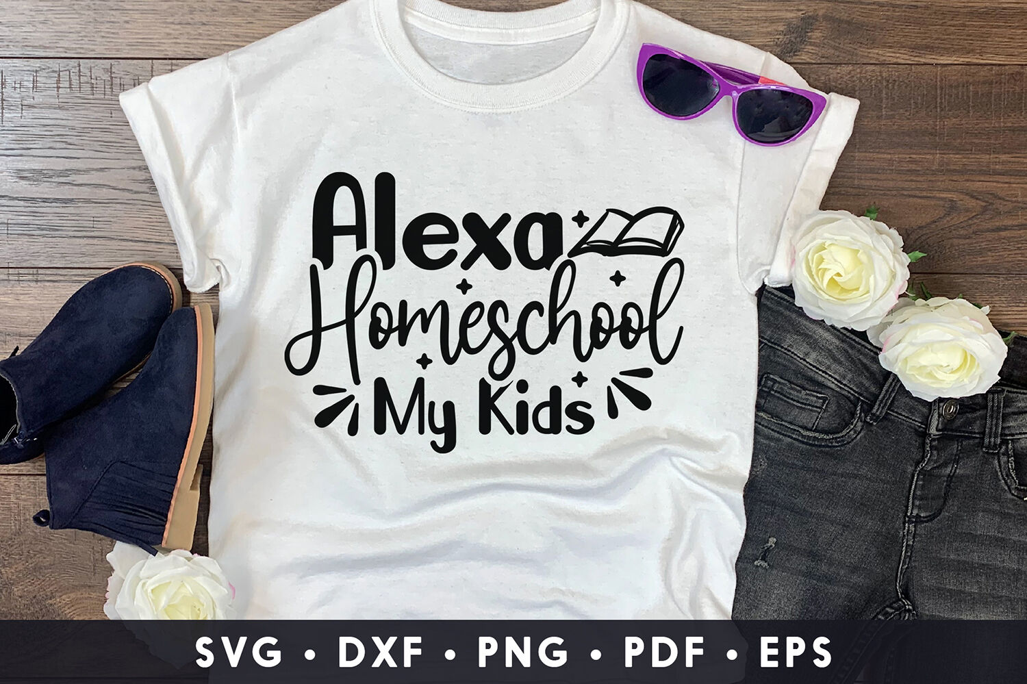 Download Alexa Homeschool My Kids Homeschool Svg Dxf Png Eps Pdf By Craftlabsvg Thehungryjpeg Com