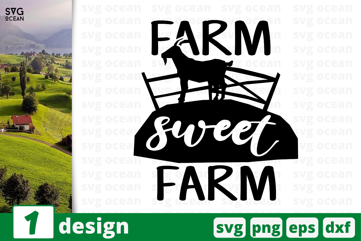 Download 1 Farm Sweet Farm Kitchen Quotes Cricut Svg By Svgocean Thehungryjpeg Com PSD Mockup Templates