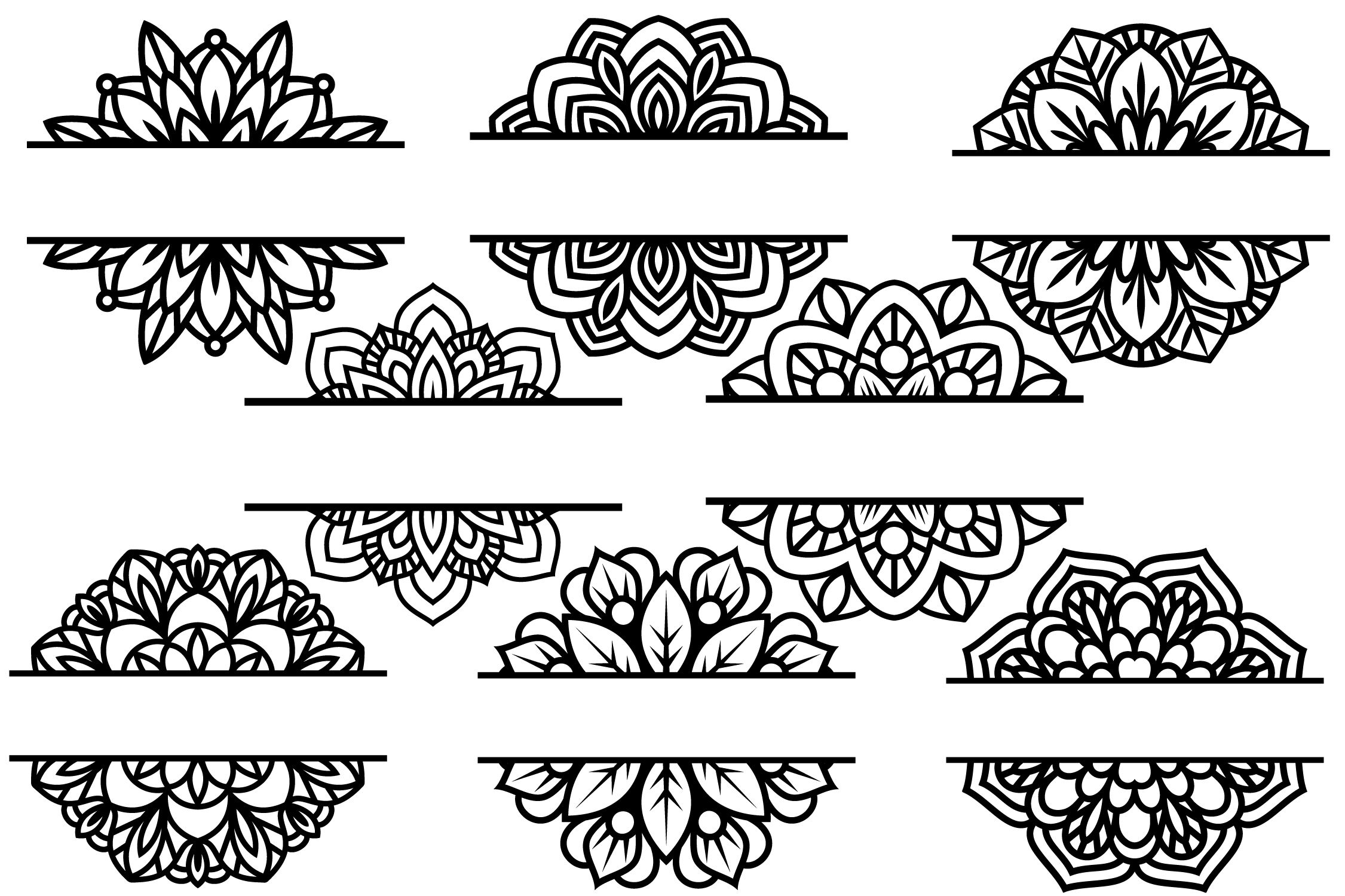 Mandala Frame SVG