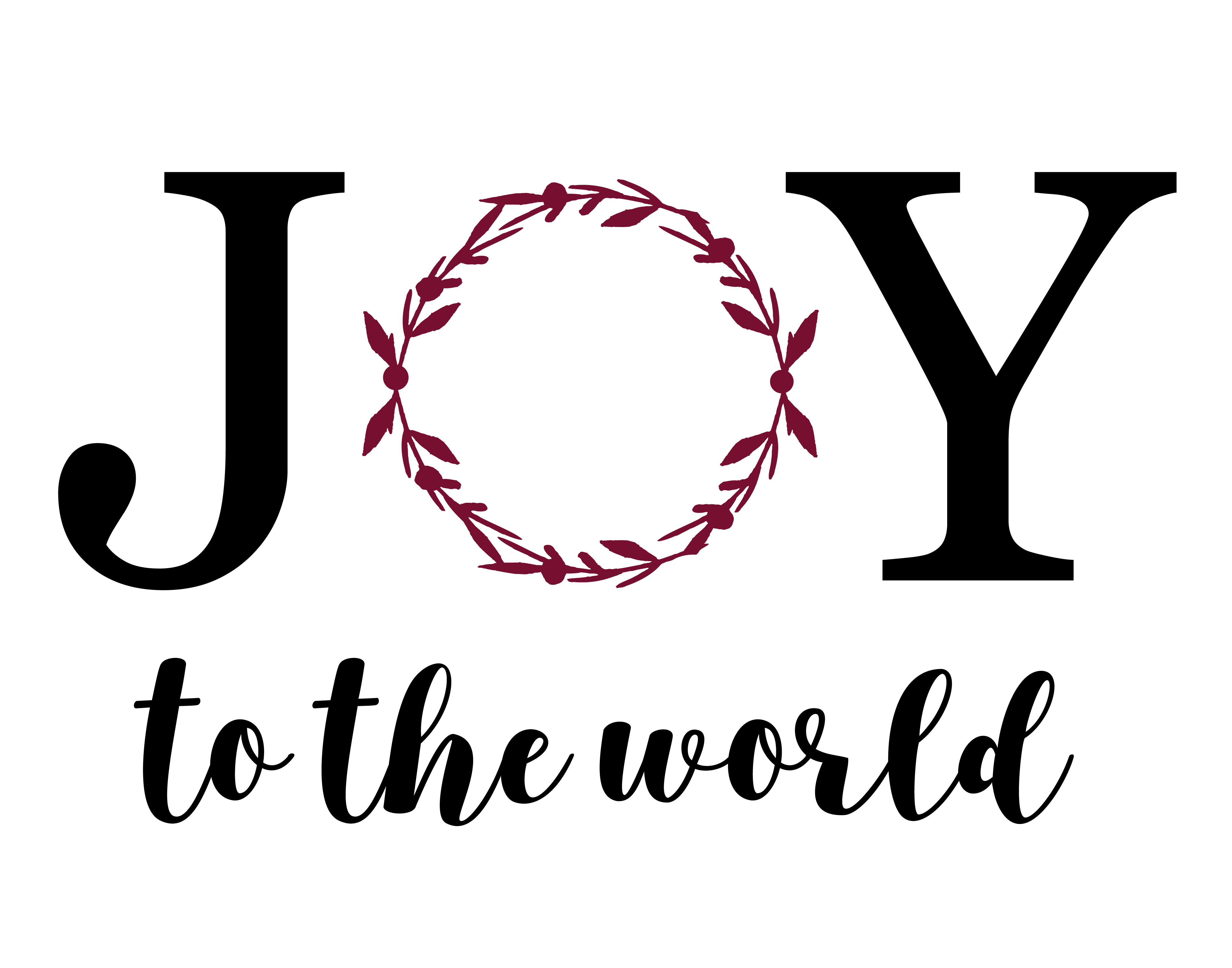 Joy To The World Graphic File Cut File Svg File By Zoss Design Thehungryjpeg Com