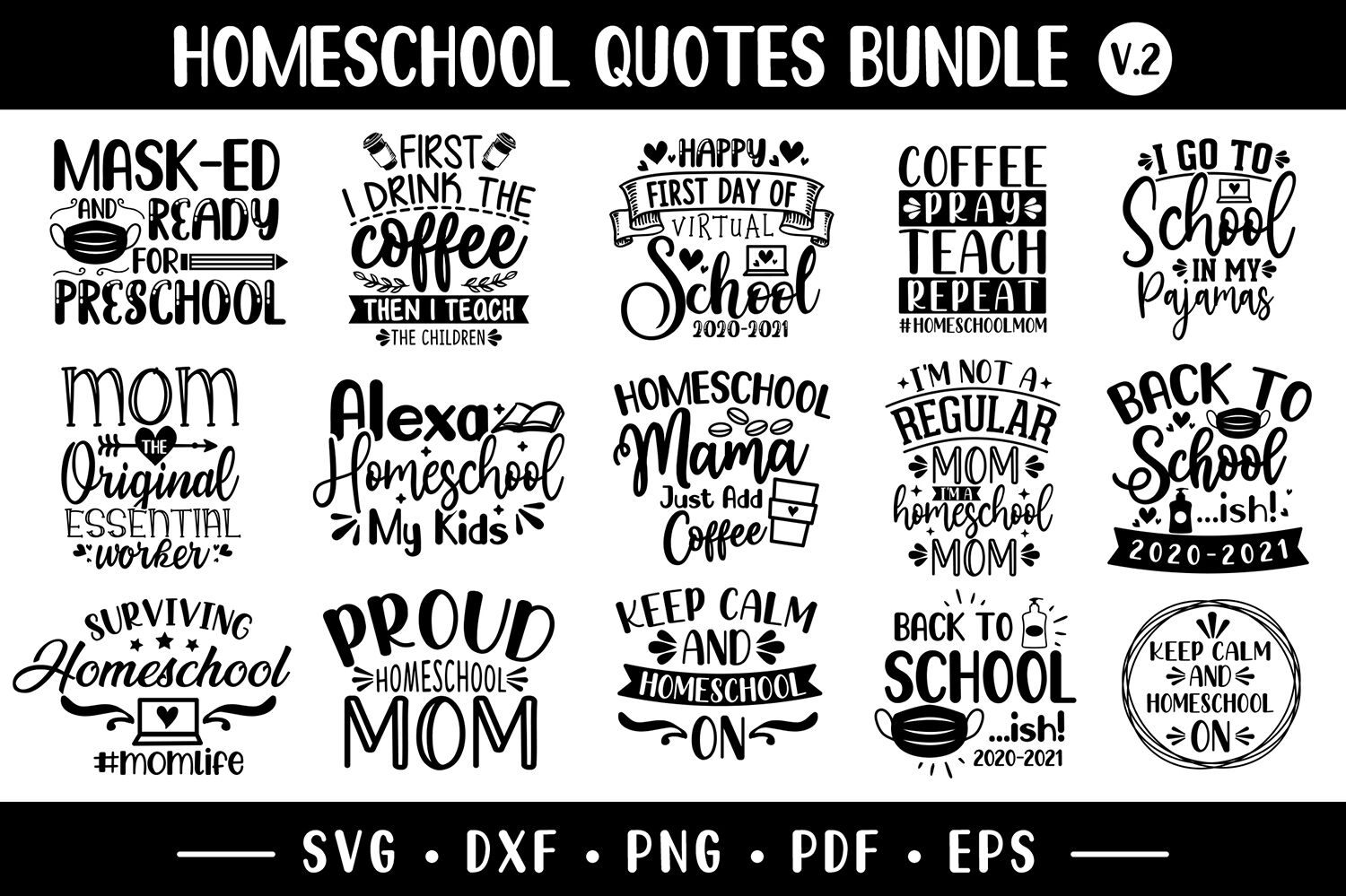 Download Homeschool Svg Bundle Homeschool Quotes Bundle Vol 2 By Craftlabsvg Thehungryjpeg Com