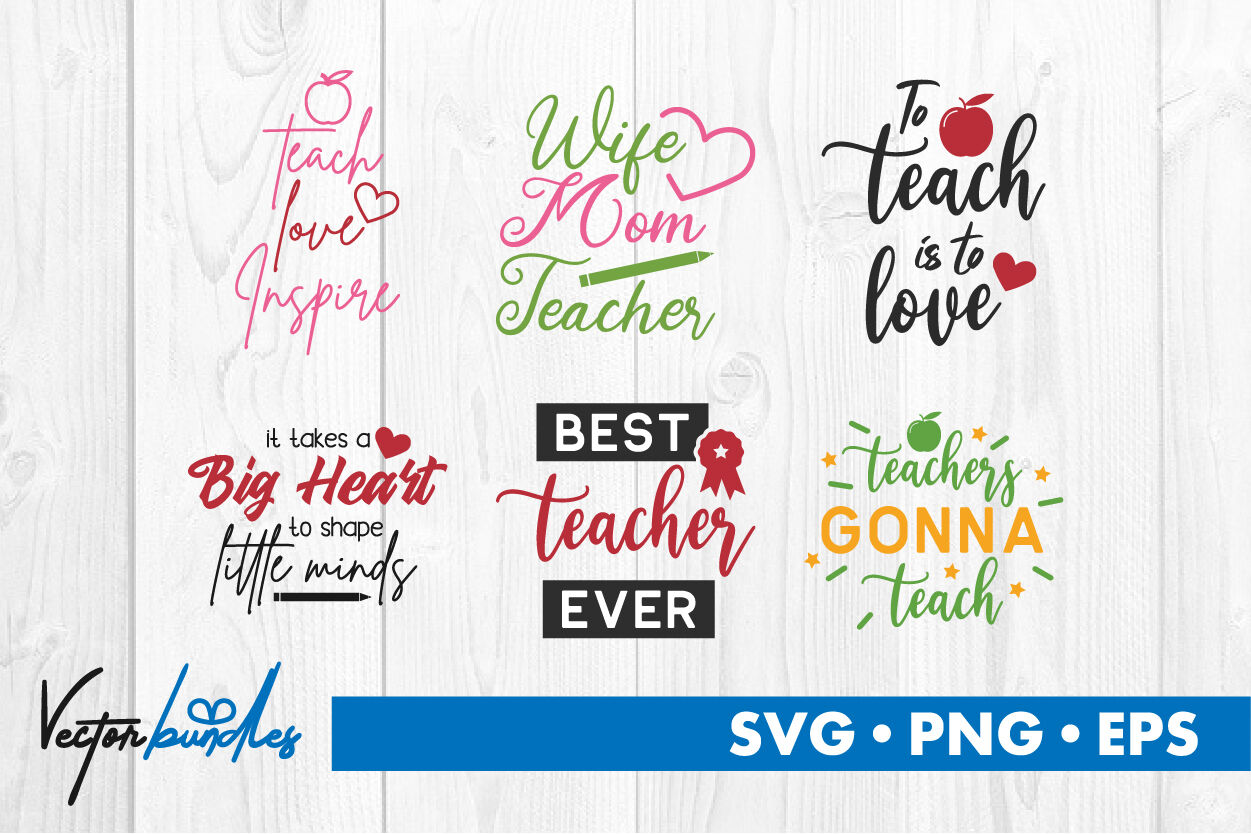 Download Teacher Quotes Bundle Svg By Vectorbundles Thehungryjpeg Com