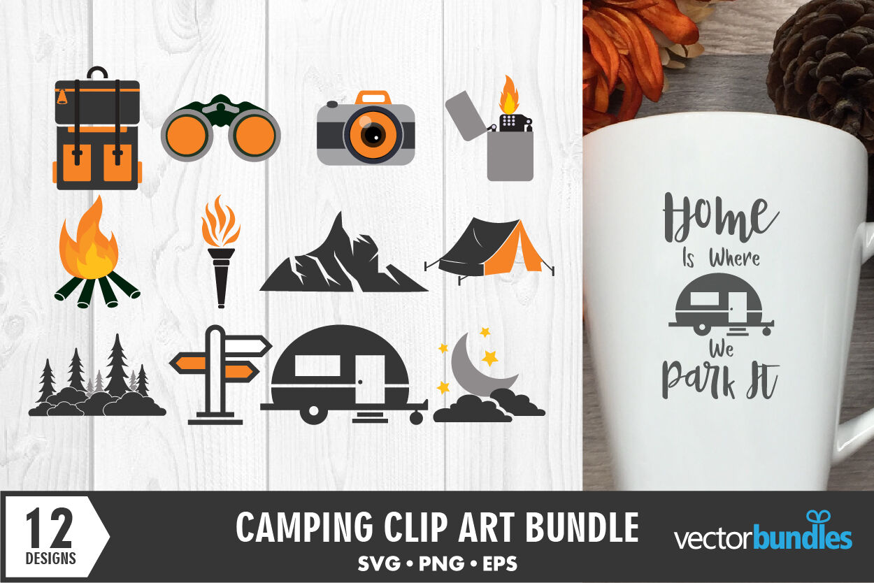 Download Camping Clip Art Svg By Vectorbundles Thehungryjpeg Com