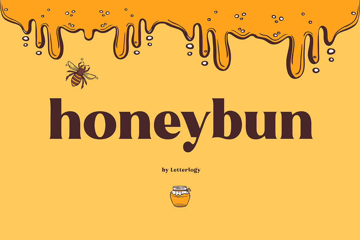 Honeybun By Letterlogy Thehungryjpeg Com
