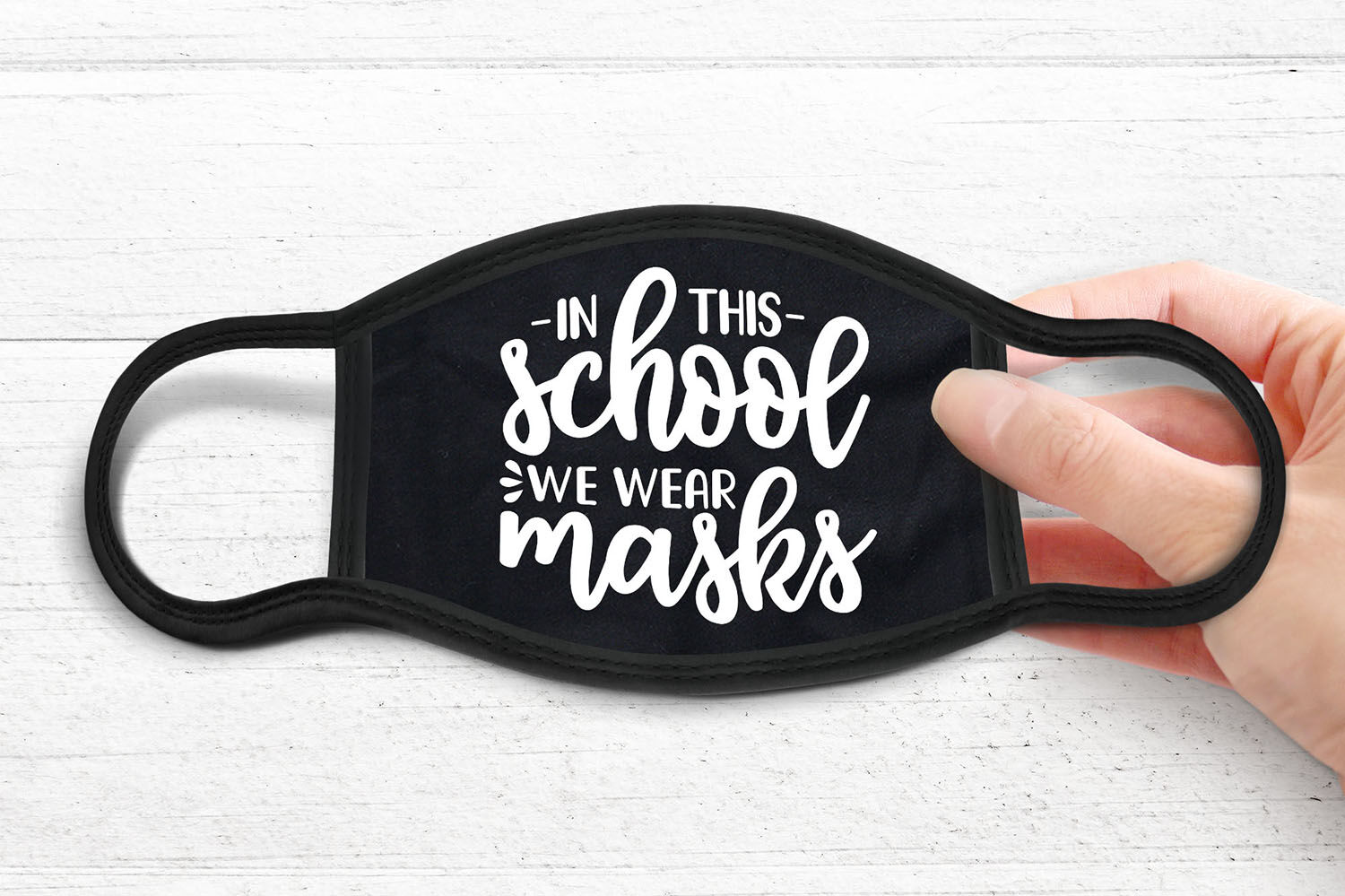 Download In This School We Wear Masks, Face Mask SVG, Face Mask Sayings SVG By CraftLabSVG ...