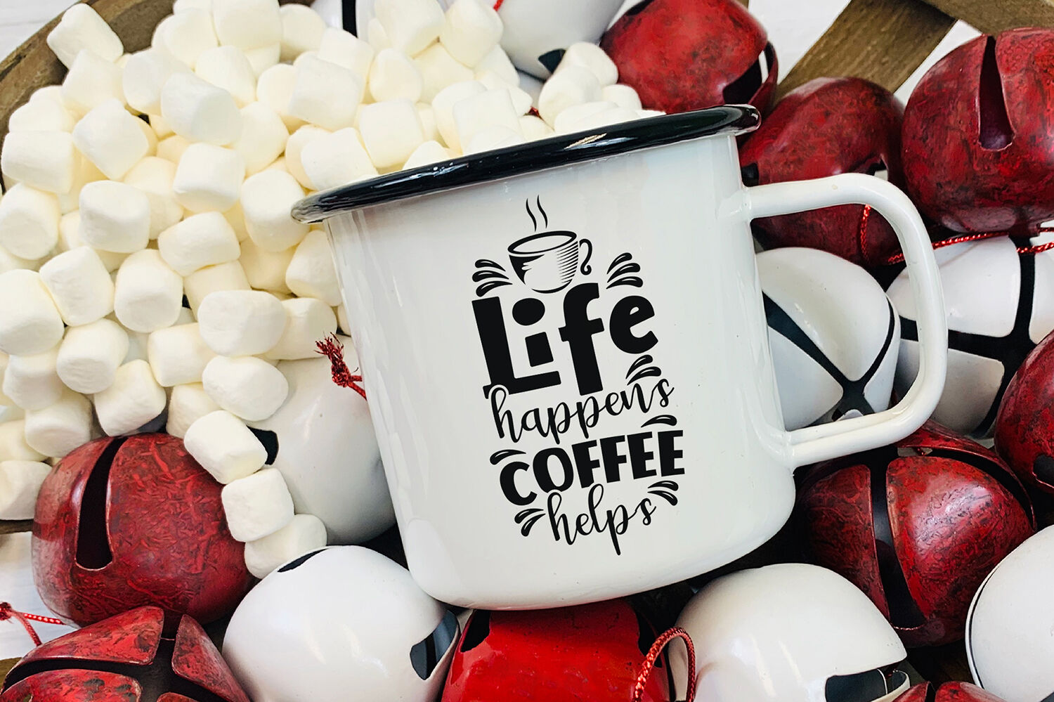 Download Coffee Svg Life Happens Coffee Helps Coffee Quotes Svg By Craftlabsvg Thehungryjpeg Com PSD Mockup Templates