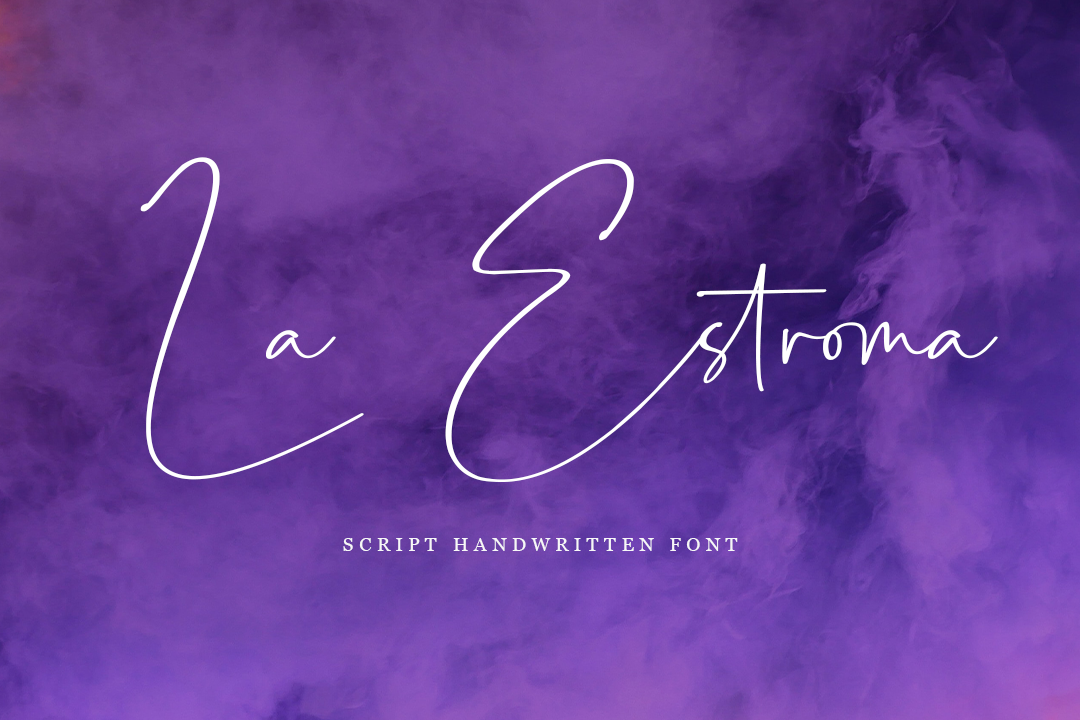 La Estroma Handwritten Font By Dav Studio Thehungryjpeg Com