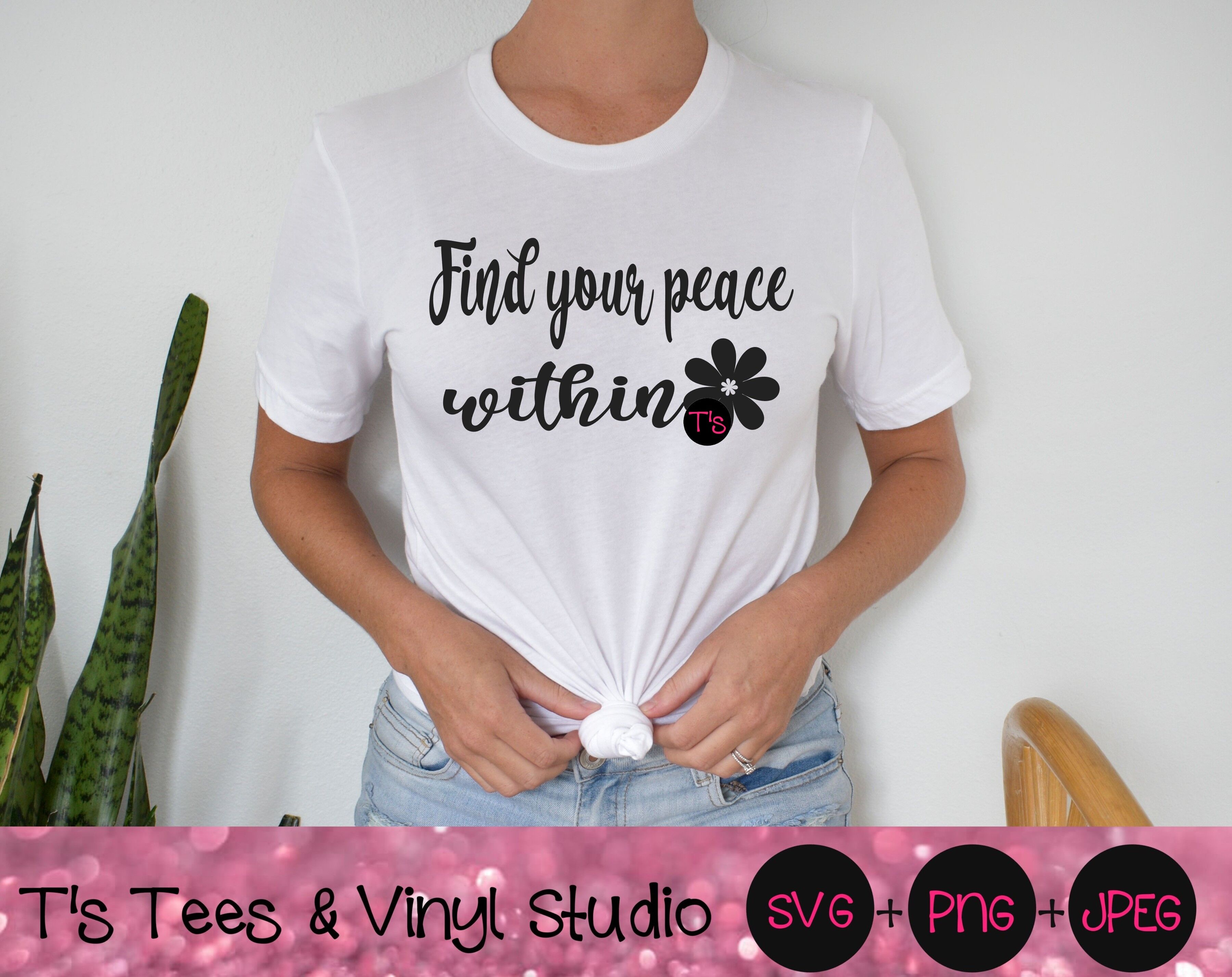 Peace Svg Serenity Png Find Your Peace Within Svg Love Yourself Re By T S Tees Vinyl Studio Thehungryjpeg Com