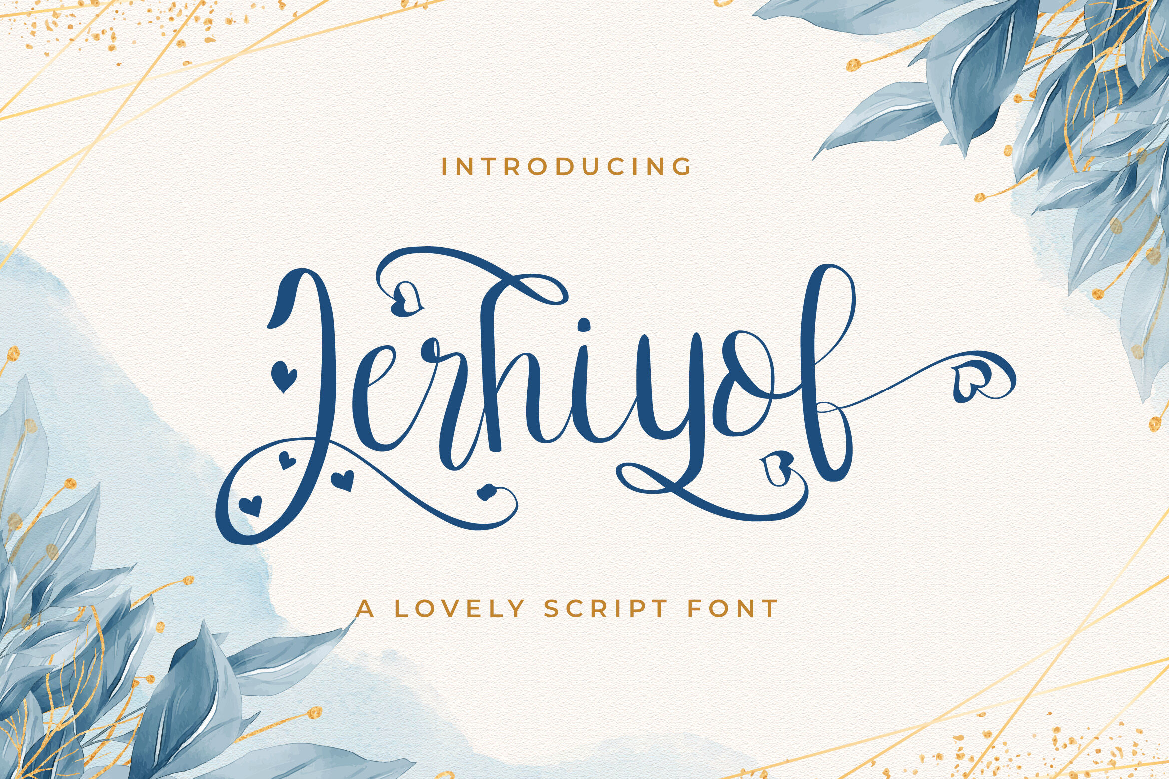 Jerhiyof Lovely Script Font By Stringlabs Thehungryjpeg Com