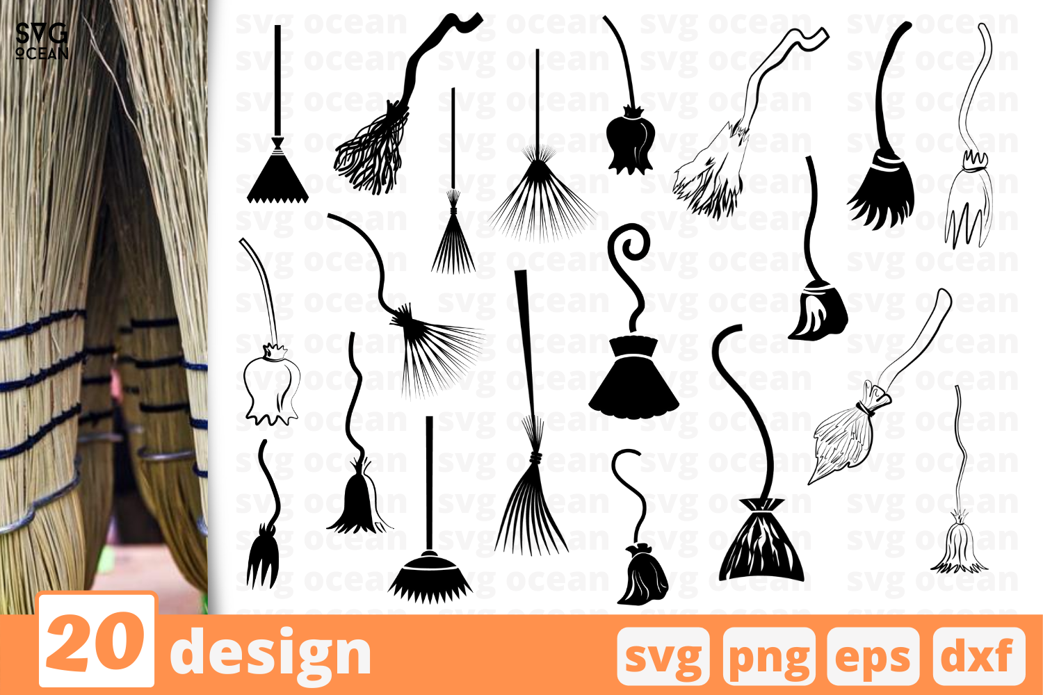 Download 20 Brooms Designs Set Cricut Svg By Svgocean Thehungryjpeg Com