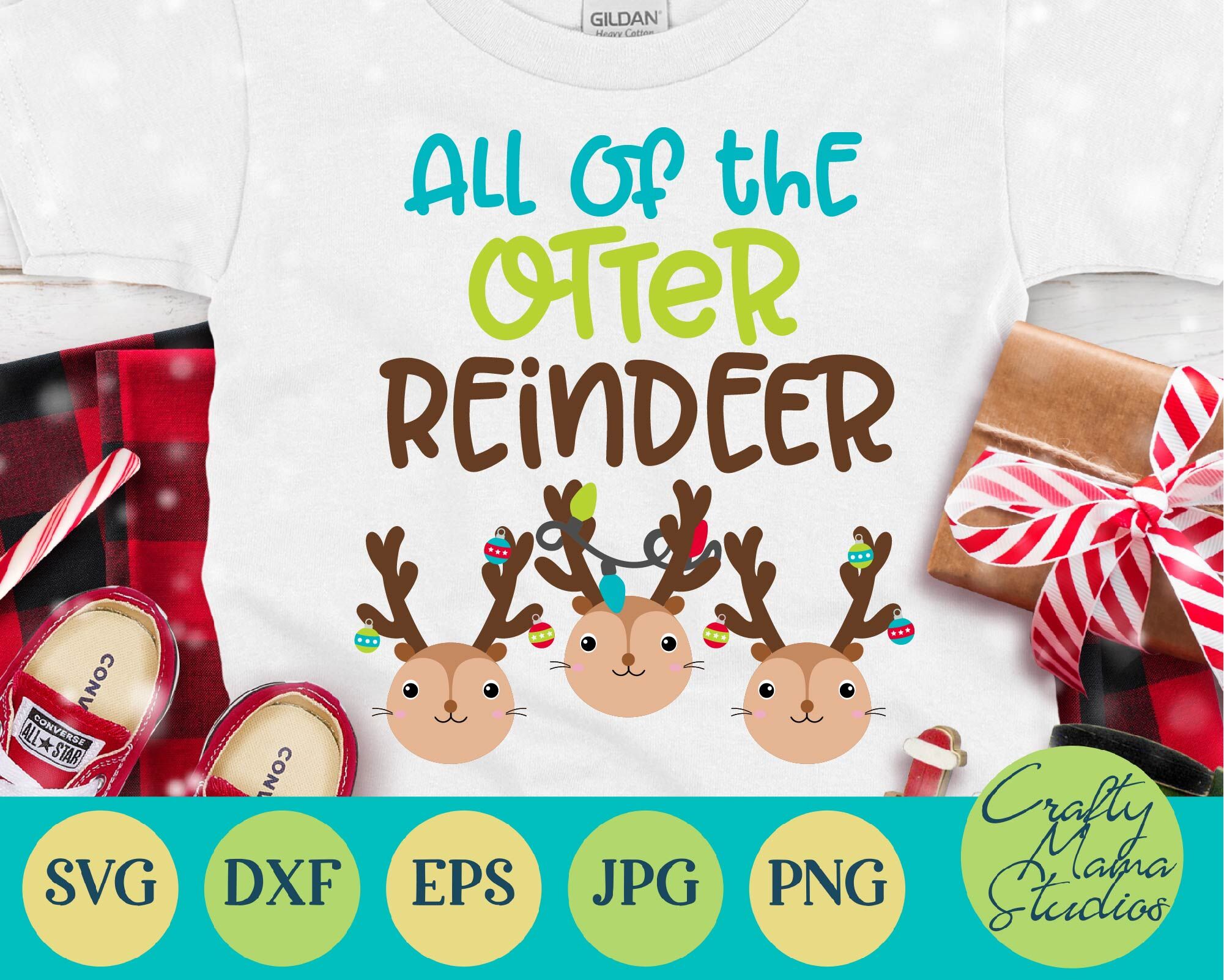 All Of Otter Reindeer Svg Funny Christmas Song Svg By Crafty Mama Studios Thehungryjpeg Com