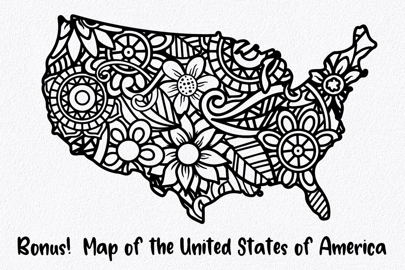 Download 50 States Svg Bundle Mandala States Svg Files By Shannon Keyser Thehungryjpeg Com