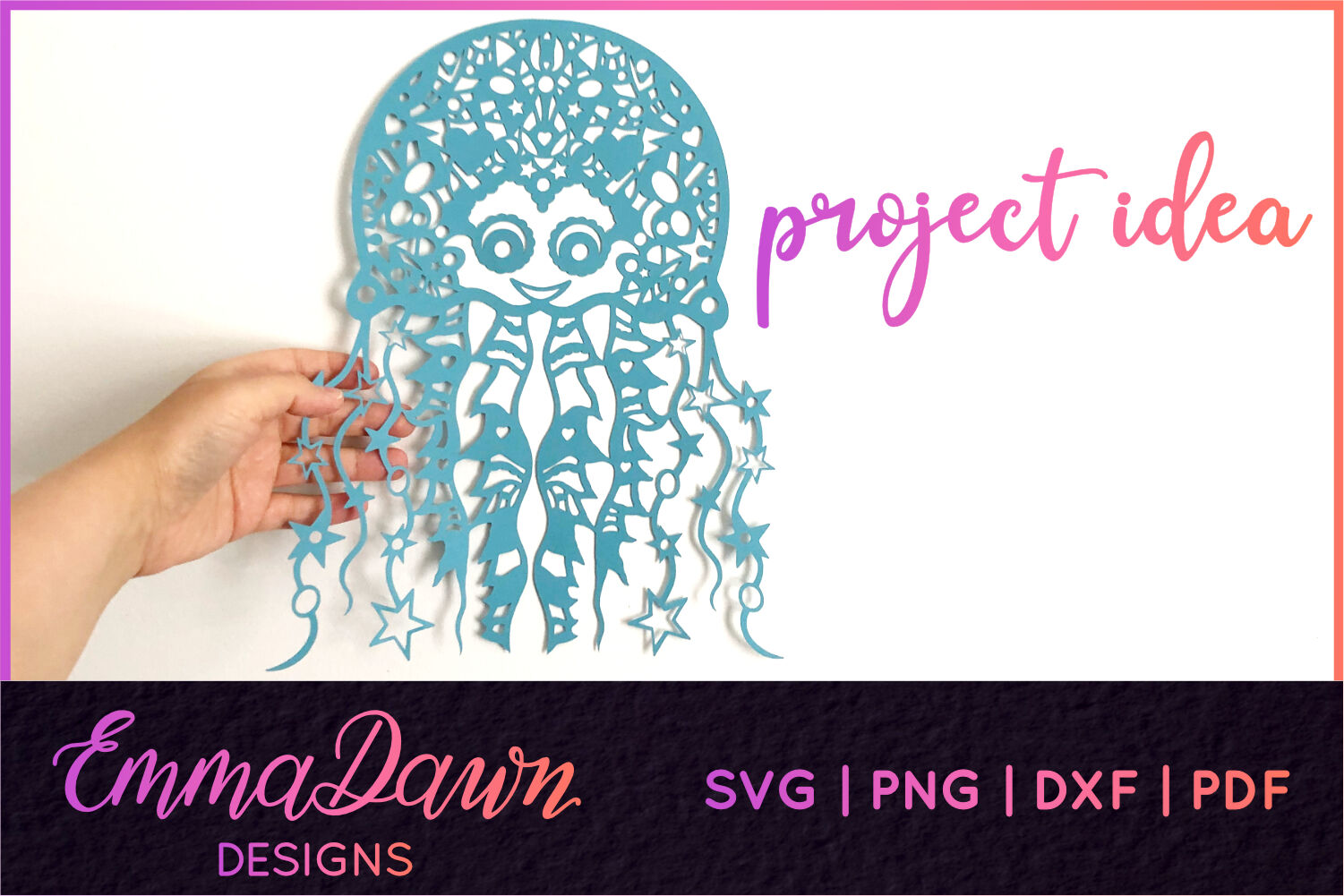 Download Joshua The Jellyfish Mandala Zentangle Design Svg By Emma Dawn Designs Thehungryjpeg Com