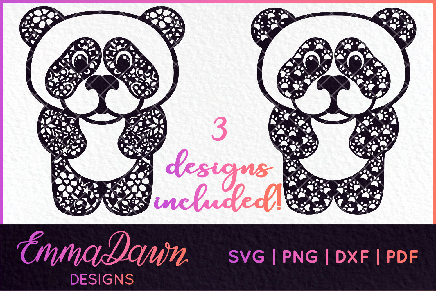 Download Primrose Thepanda Mandala Zentangle 3 Designs Svg By Emma Dawn Designs Thehungryjpeg Com