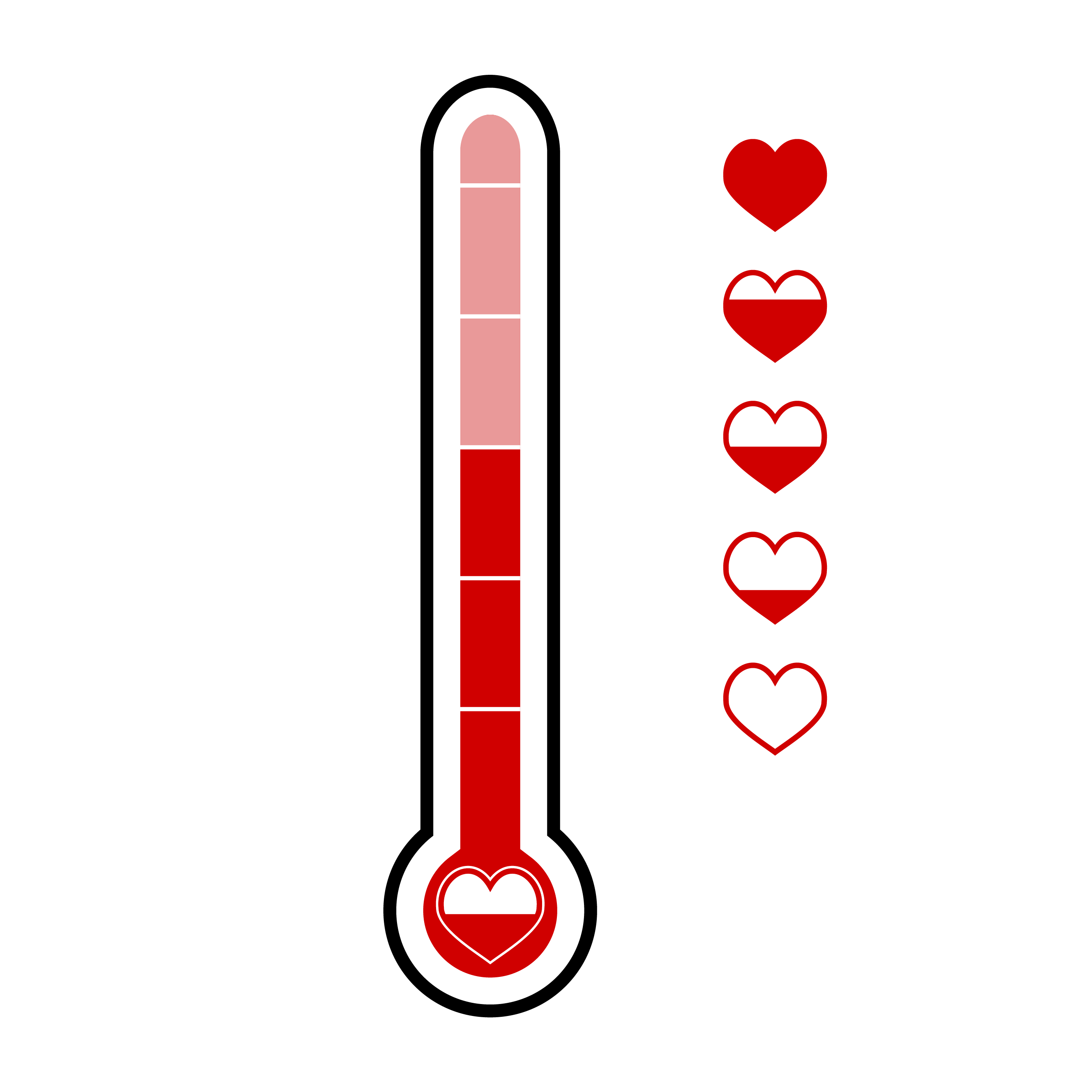 Love meter vector, level of thermometer isolated By 09910190