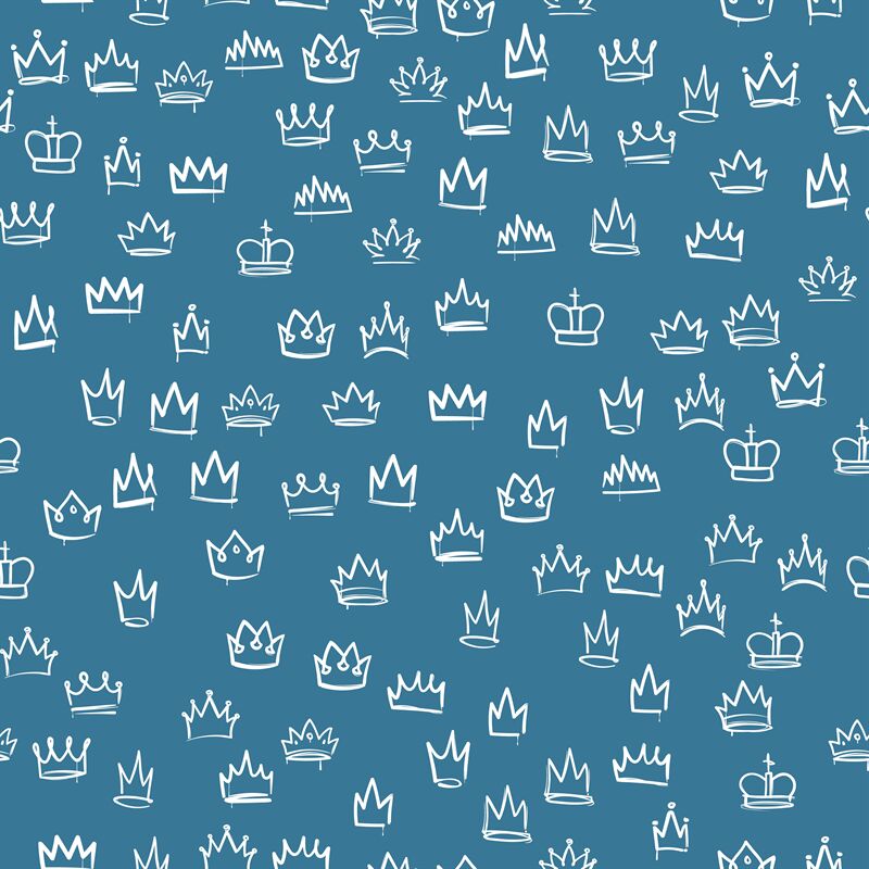 Crowns Seamless Pattern Hand Drawn Texture With Sketches Of The Royal By Yummybuum Thehungryjpeg Com