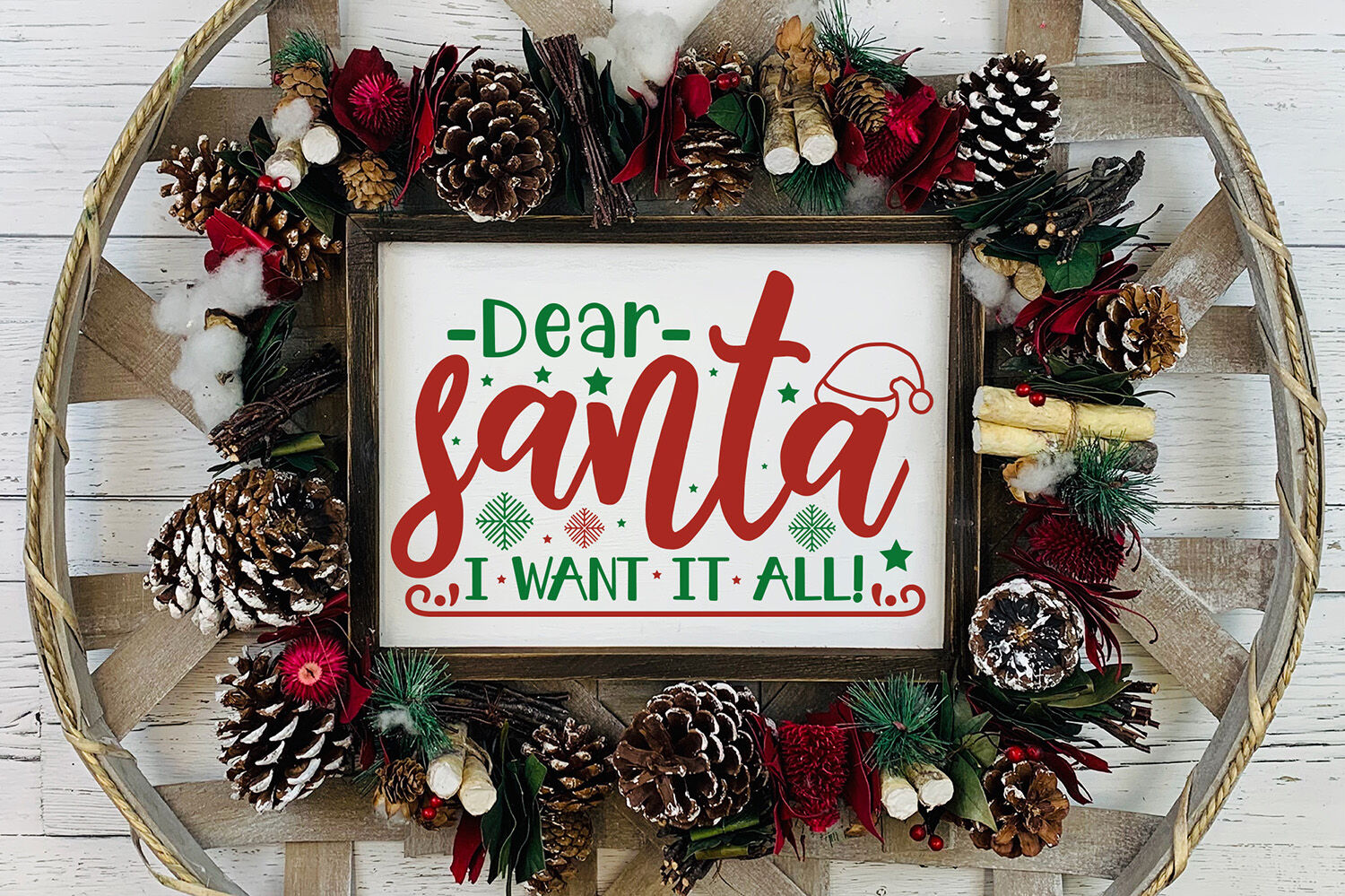 Dear Santa I Want It All Christmas Svg Christmas Quotes By Craftlabsvg Thehungryjpeg Com