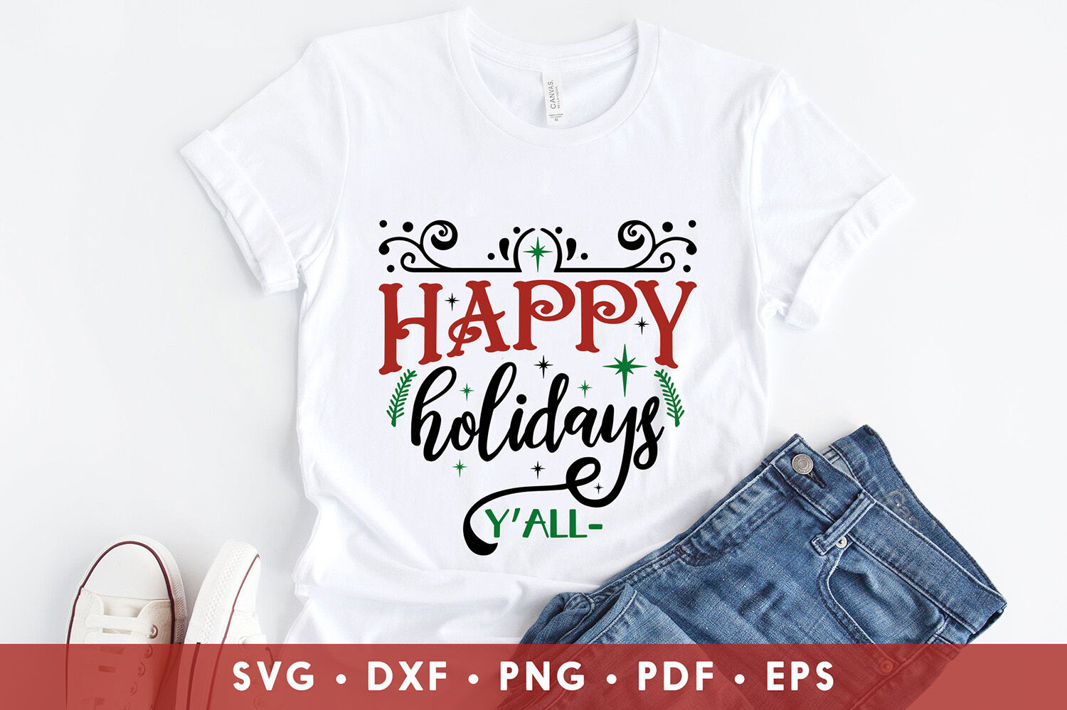 Happy Holidays Y All Christmas Svg Christmas Quotes Svg By Craftlabsvg Thehungryjpeg Com