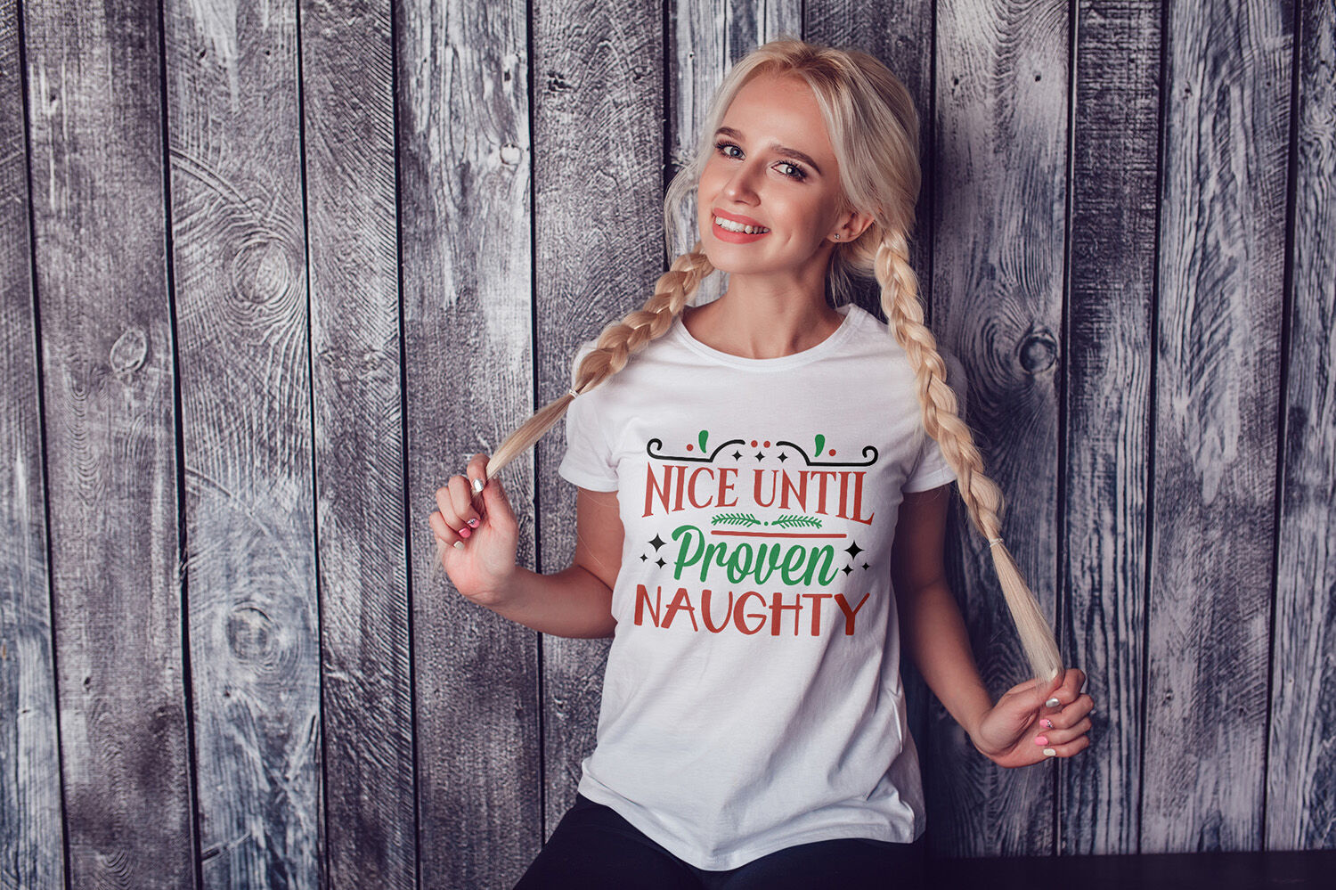 Download Nice Until Proven Naughty, Christmas SVG Cut File By ...