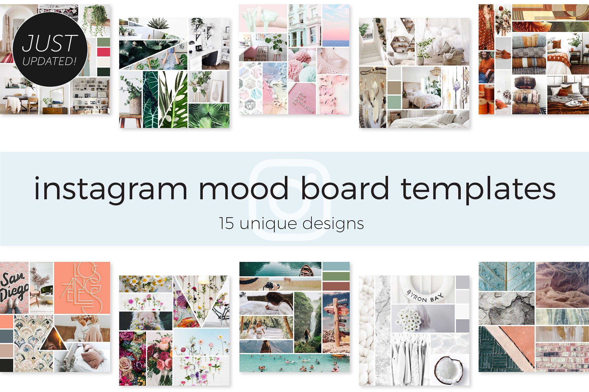 Instagram Mood Board Templates By Bold Leap Creative TheHungryJPEG