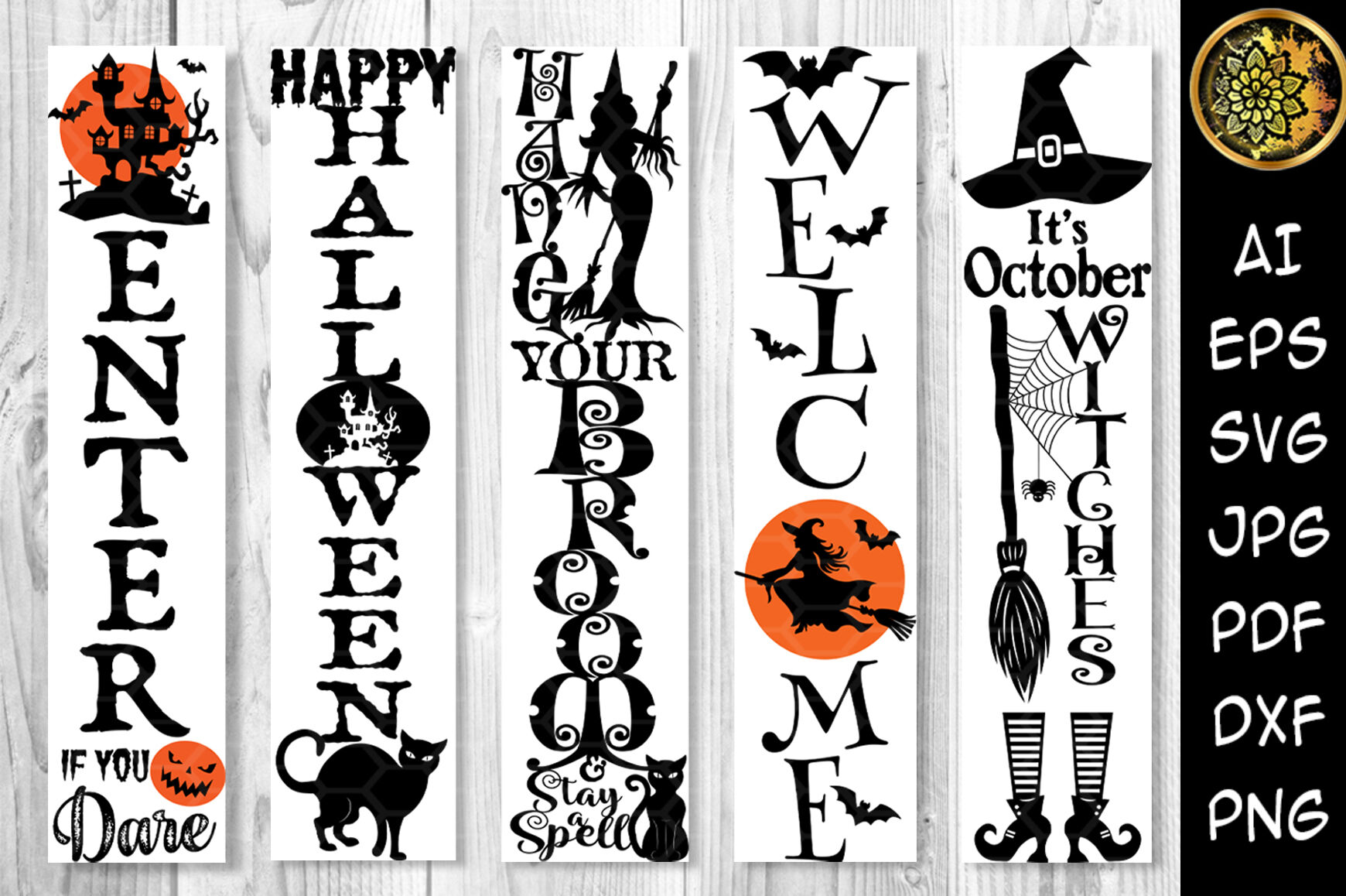 Halloween Porch Sign SVG