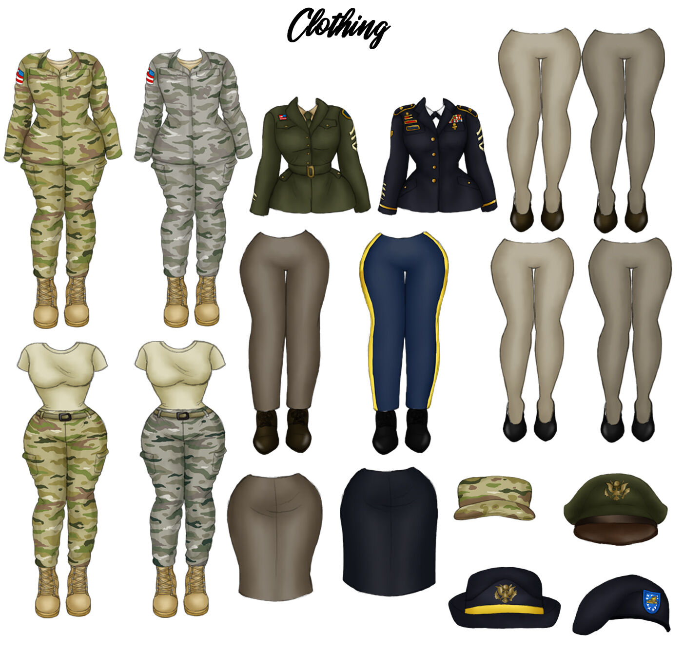 militaire clipart of flowers