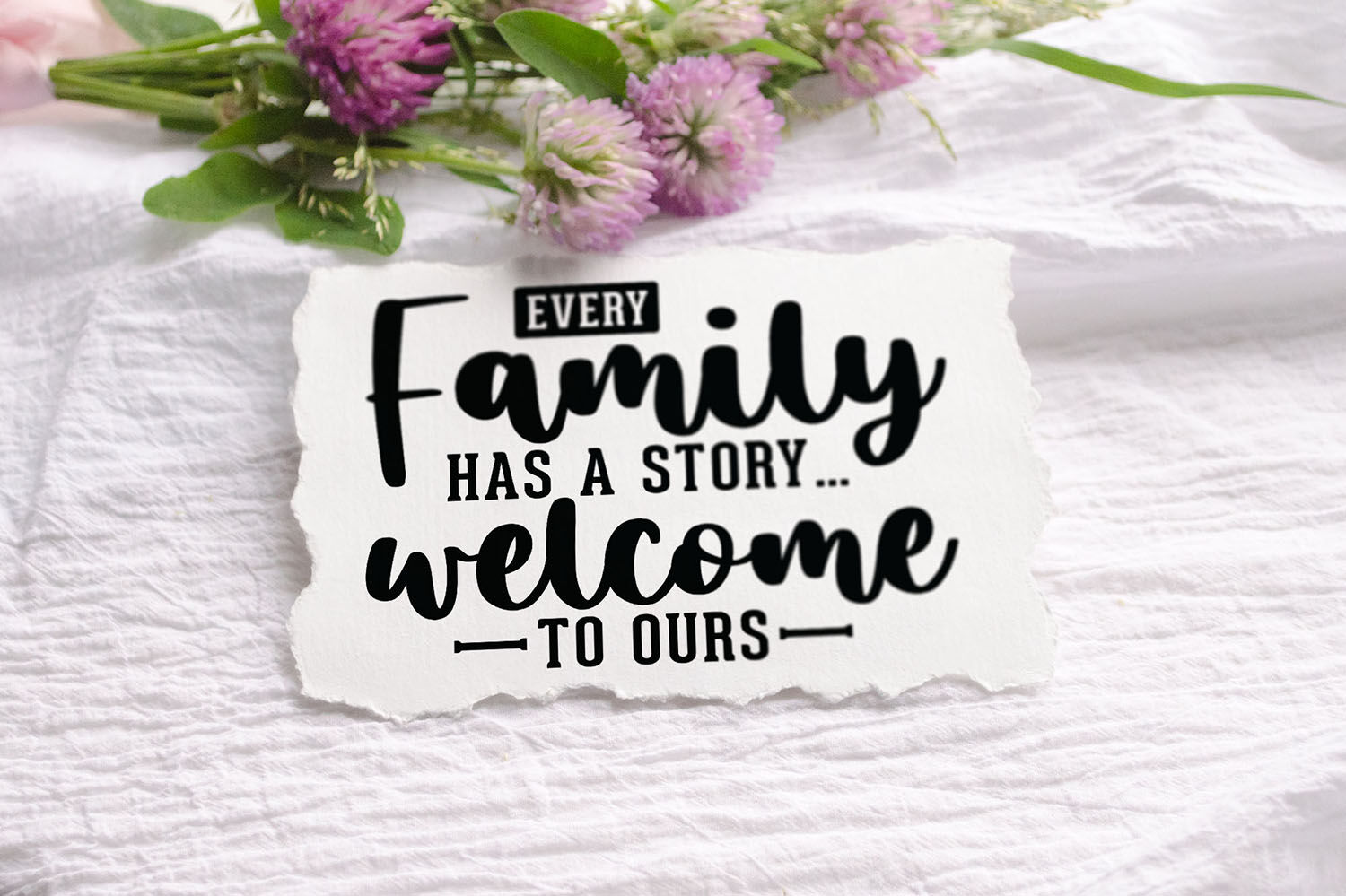 Every Family Has A Story Wecome To Ours Family Quotes Svg By Craftlabsvg Thehungryjpeg Com