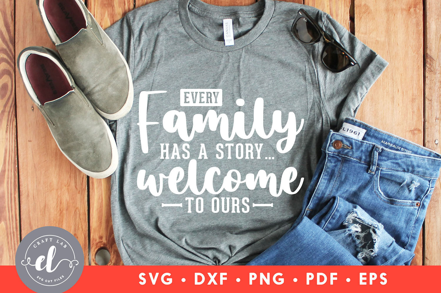 Every Family Has A Story Wecome To Ours Family Quotes Svg By Craftlabsvg Thehungryjpeg Com