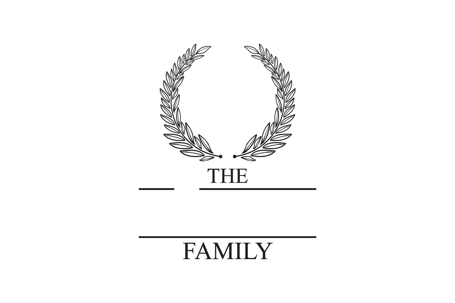 Family Monogram SVG, Last Name Family Monogram SVG DXF PNG By