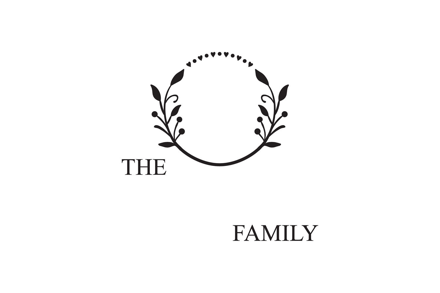 Download Farmhouse Monogram Style Family Monogram Wreath Svg Dxf Png By Craftlabsvg Thehungryjpeg Com 3D SVG Files Ideas | SVG, Paper Crafts, SVG File