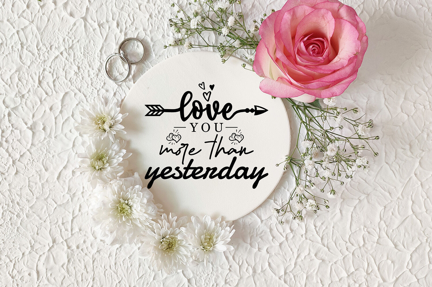 Download Love You More Than Yesterday, Anniversary SVG, Wedding SVG ...