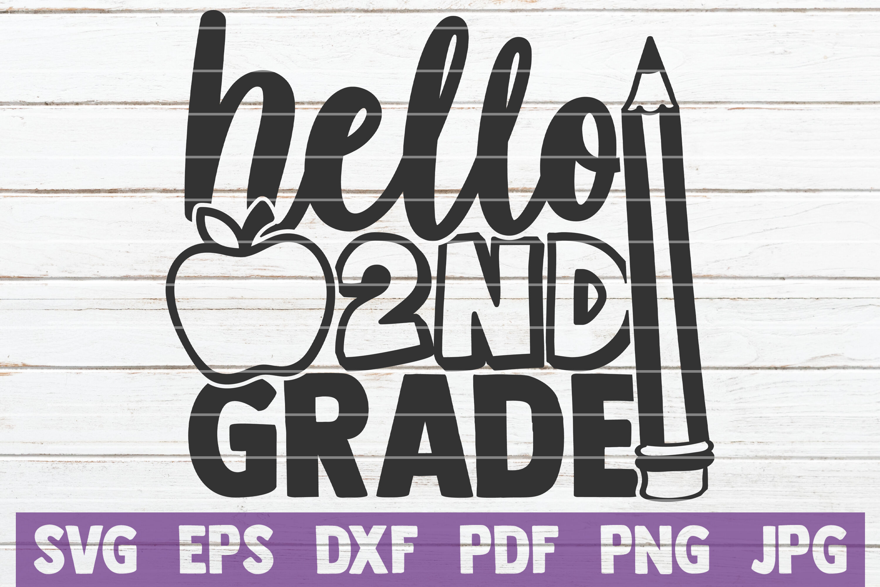 Hello Second Grade Svg Cut File By Mintymarshmallows Thehungryjpeg