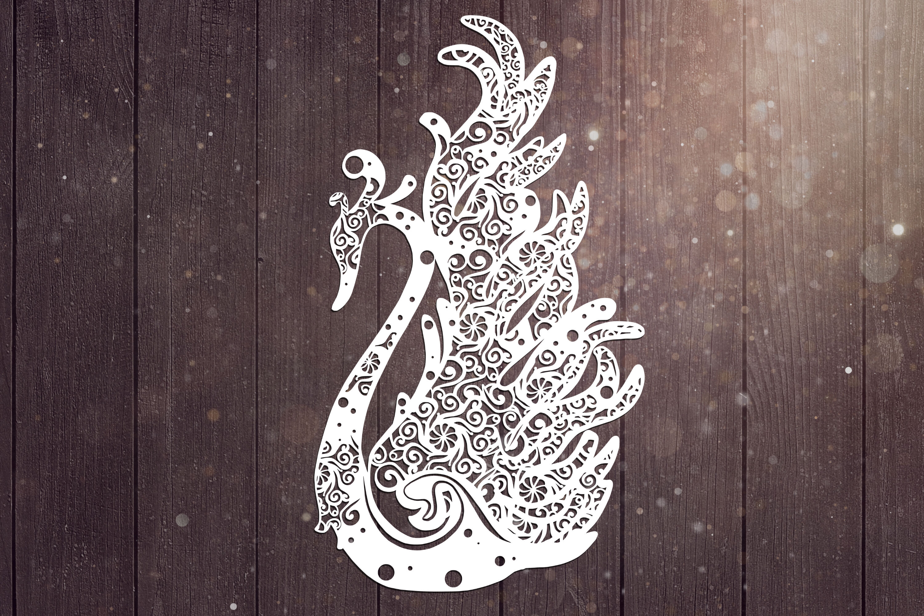 Download Swan Mandala Svg Bird Svg By Fortuna Prints Thehungryjpeg Com