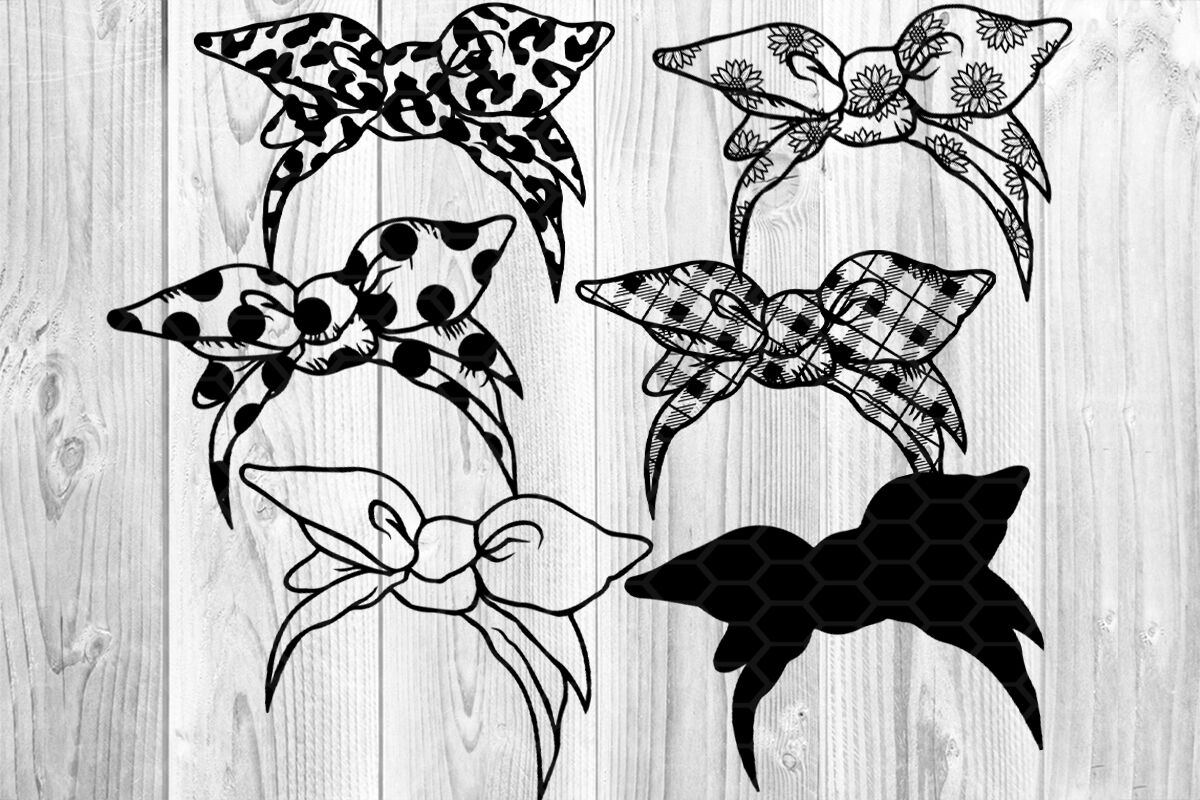 Download Messy Bun Bandana Mom Life Svg Clip Art By Mandala Creator Thehungryjpeg Com