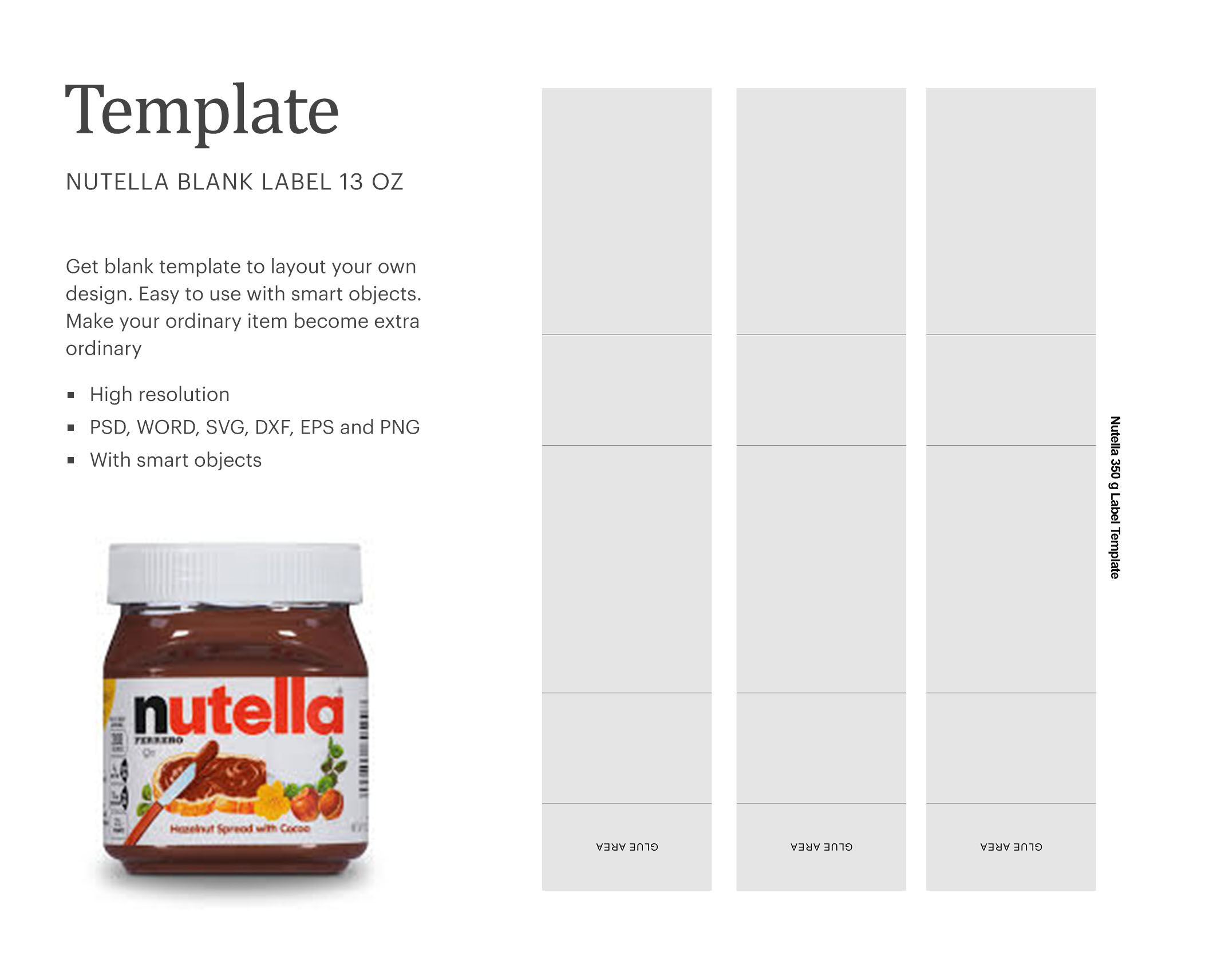Printable Nutella Label Template Free ProjectOpenLetter