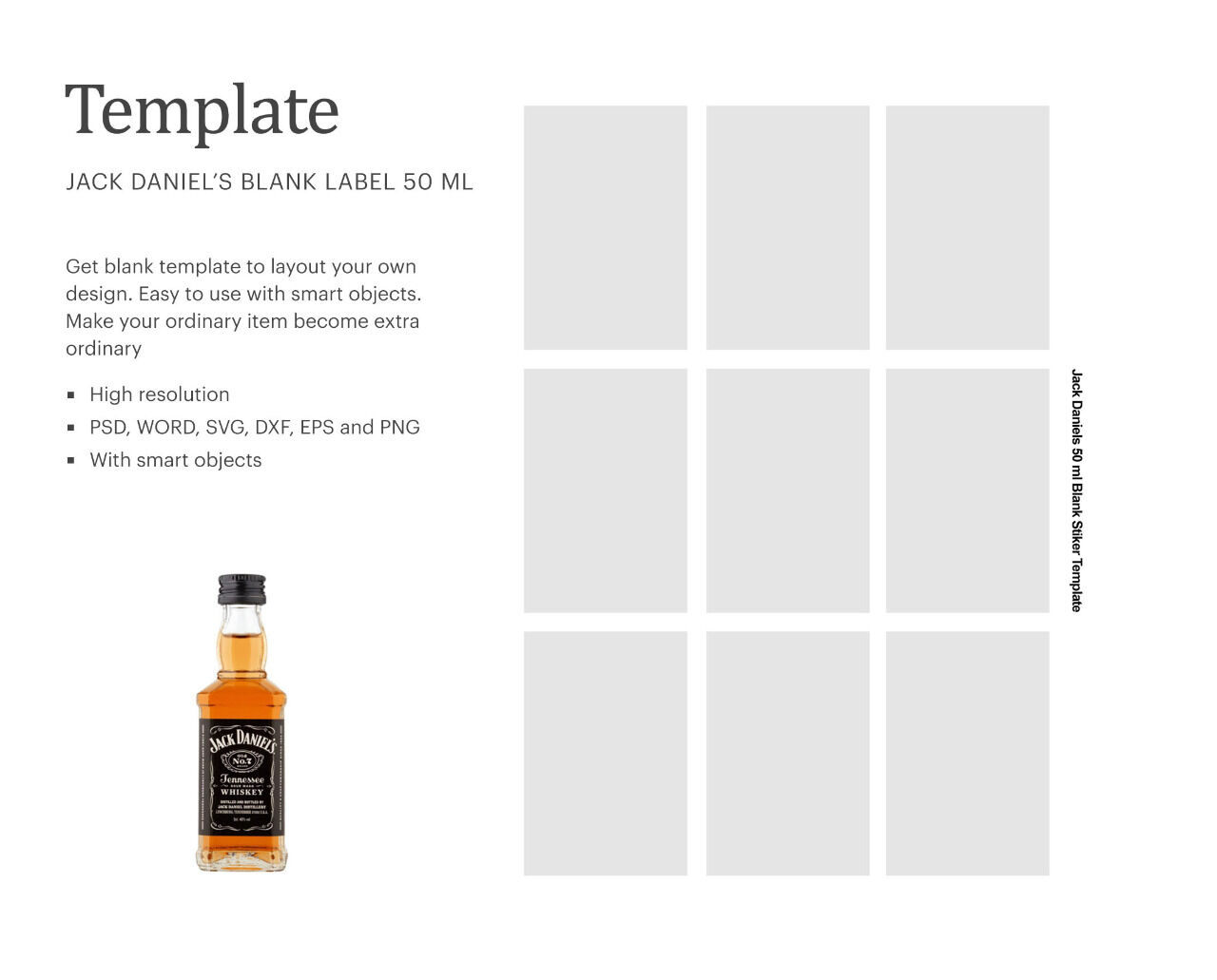 Download Jack Daniel's Sticker Template | Silhouette Studio ...