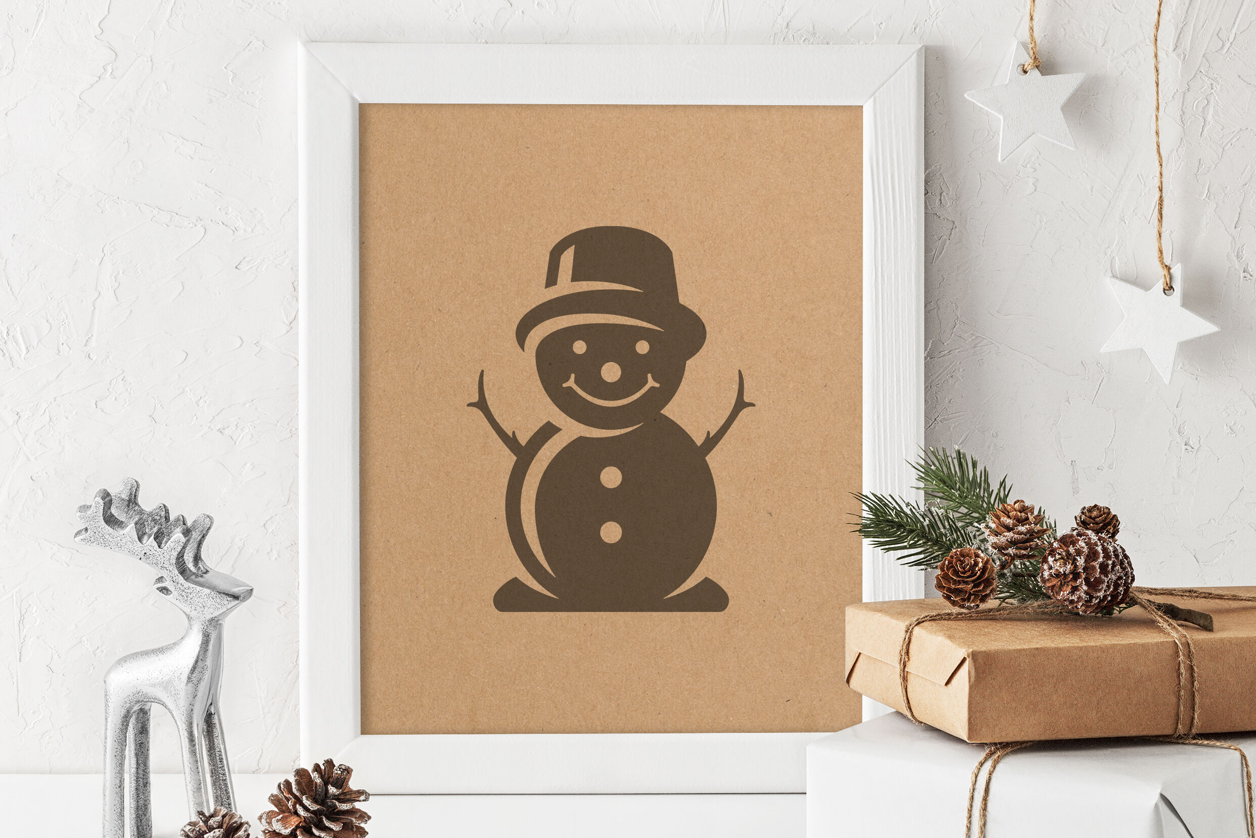 Snowman stock vector. Illustration of smile, contemporary - 6986859
