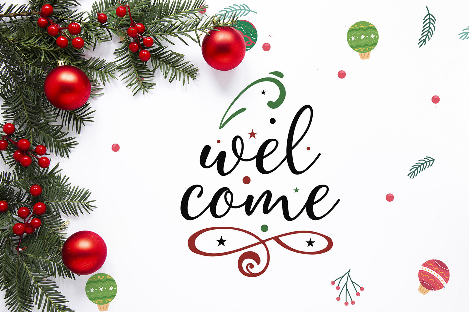 Download Welcome, Christmas SVG, Christmas Ornaments SVG Cut File ...