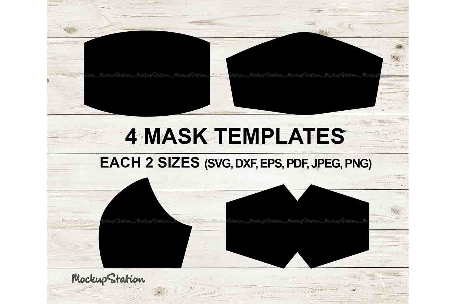 full head mask template