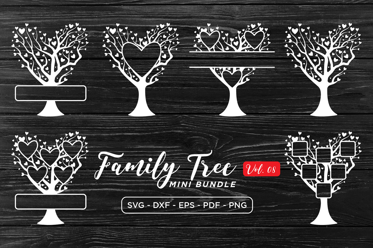 Download Family Tree Mega Bundle, Big SVG Bundle Of Tree / Family ...