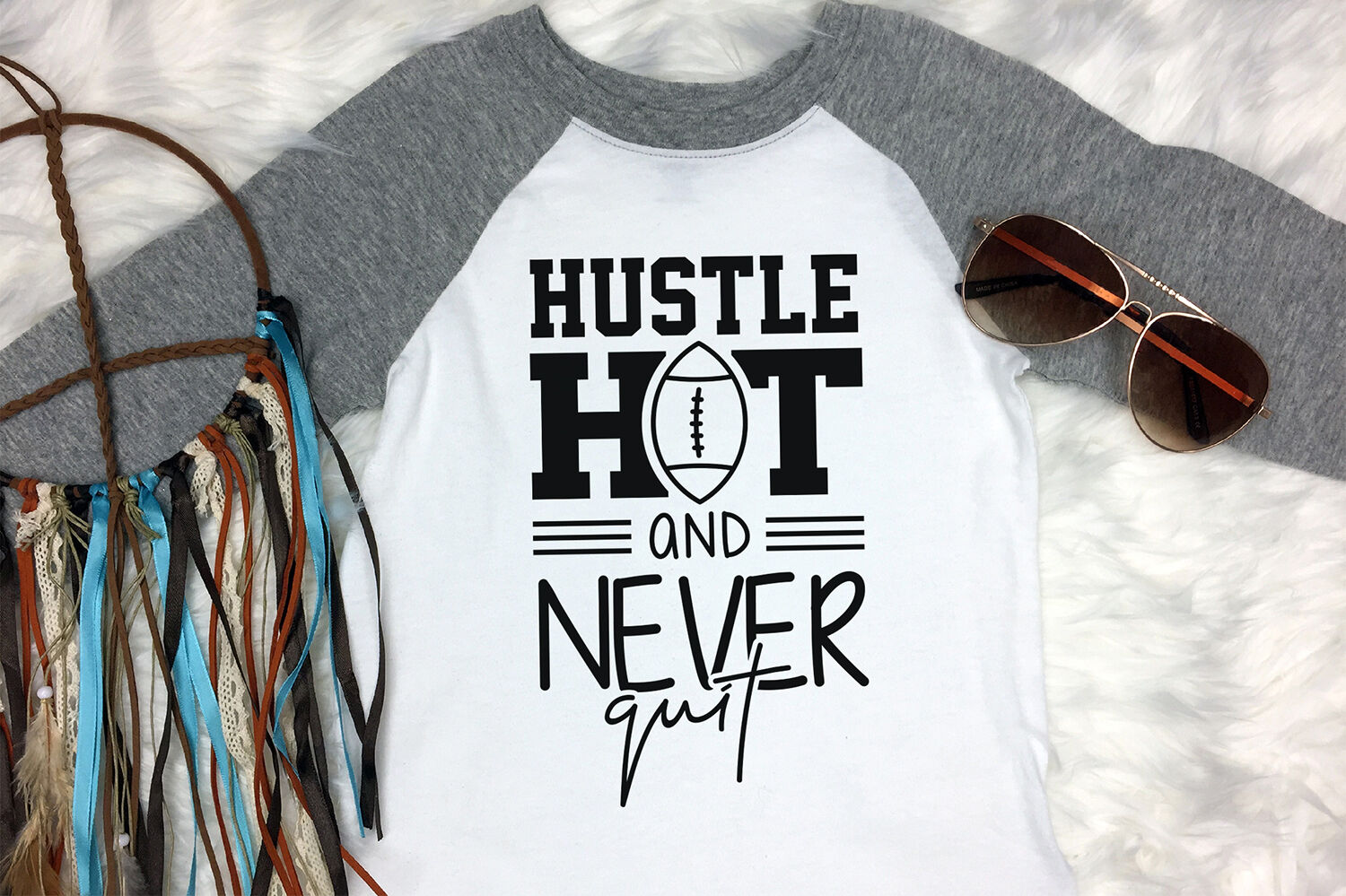 Download Hustle Hit And Never Quit, Football SVG, Football Quotes ...