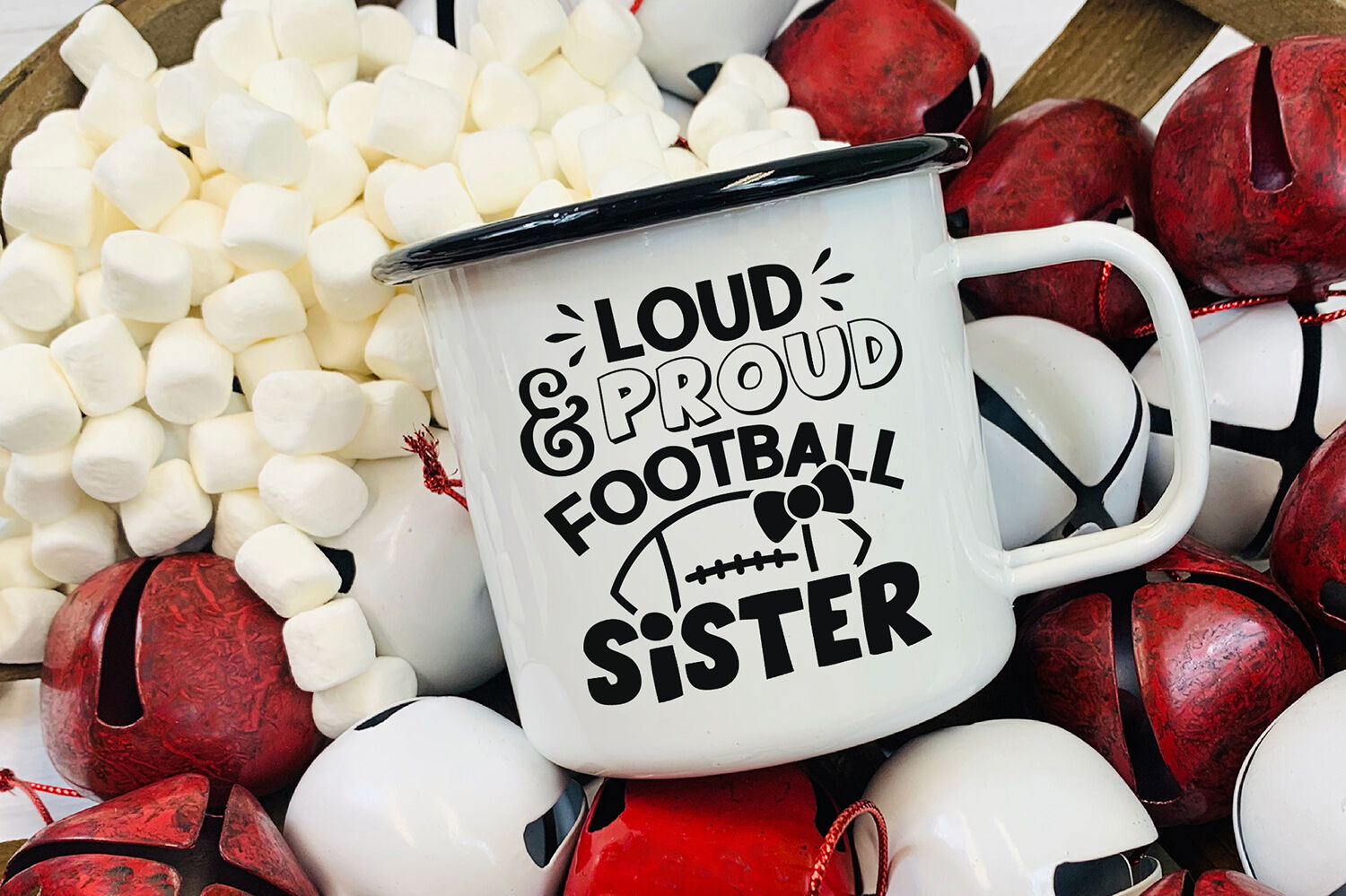 Loud Proud Football Sister Football Quotes Svg Cut File By Craftlabsvg Thehungryjpeg Com