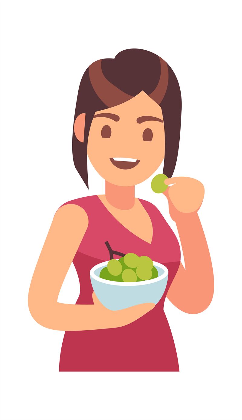 eating healthy food clipart