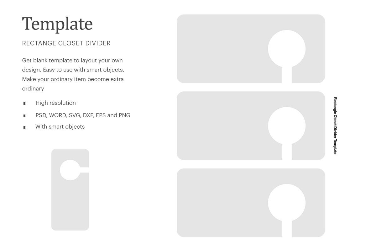 Rectangle Closet Divider Template By Ariodsgn TheHungryJPEG